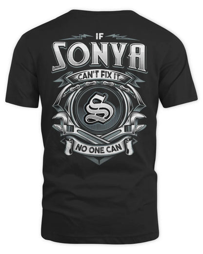 SONYA AP81-K4-626 - Personalized Ahmed Quote Apparel “If Ahmed Can't Fix It, No One Can” - Unisex Standard T-Shirt - Black