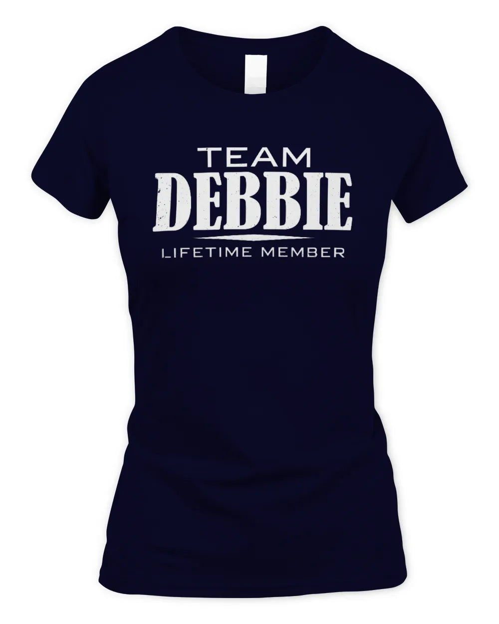 DEBBIE BL62-K4-128 - Personalized “Team NAME Lifetime Member” - Women's Standard T-Shirt - Navy