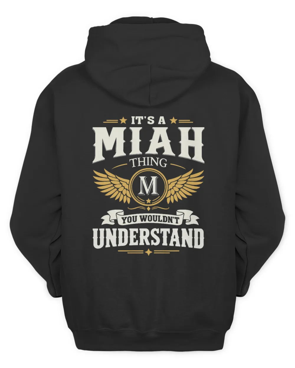 MIAH KT06-M008 It’s a [NAME] Thing – You Wouldn’t Understand | Personalized Vintage T-Shirt - Unisex Hoodie - Black