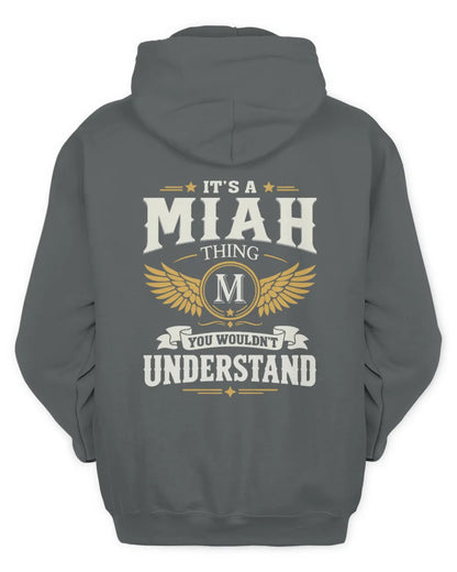 MIAH KT06-M008 It’s a [NAME] Thing – You Wouldn’t Understand | Personalized Vintage T-Shirt - Unisex Hoodie - Charcoal