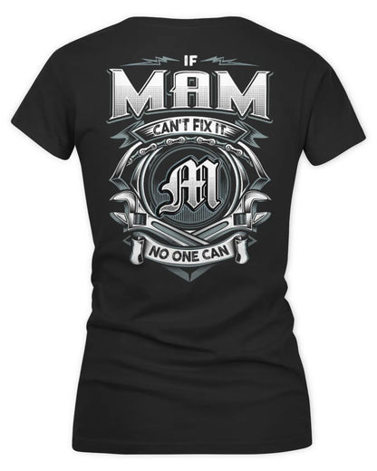 MAM AP81-K4-626 - Personalized Ahmed Quote Apparel “If Ahmed Can't Fix It, No One Can” - Women's V-Neck T-Shirt - Black