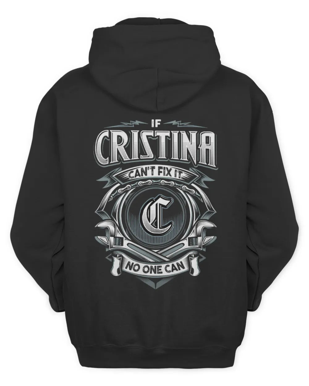 CRISTINA AP81-K4-626 - Personalized Ahmed Quote Apparel “If Ahmed Can't Fix It, No One Can” - Unisex Hoodie - Black