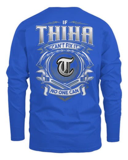 THIHA AP81-K4-626 - Personalized Ahmed Quote Apparel “If Ahmed Can't Fix It, No One Can” - Men's Long Sleeved T-Shirt - Royal