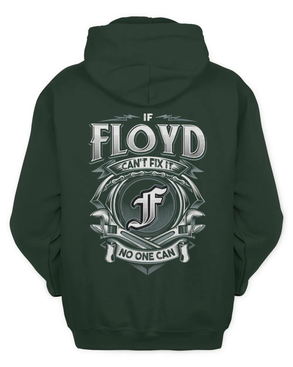 FLOYD AP81-K4-626 - Personalized Ahmed Quote Apparel “If Ahmed Can't Fix It, No One Can” - Unisex Hoodie - Forest Green