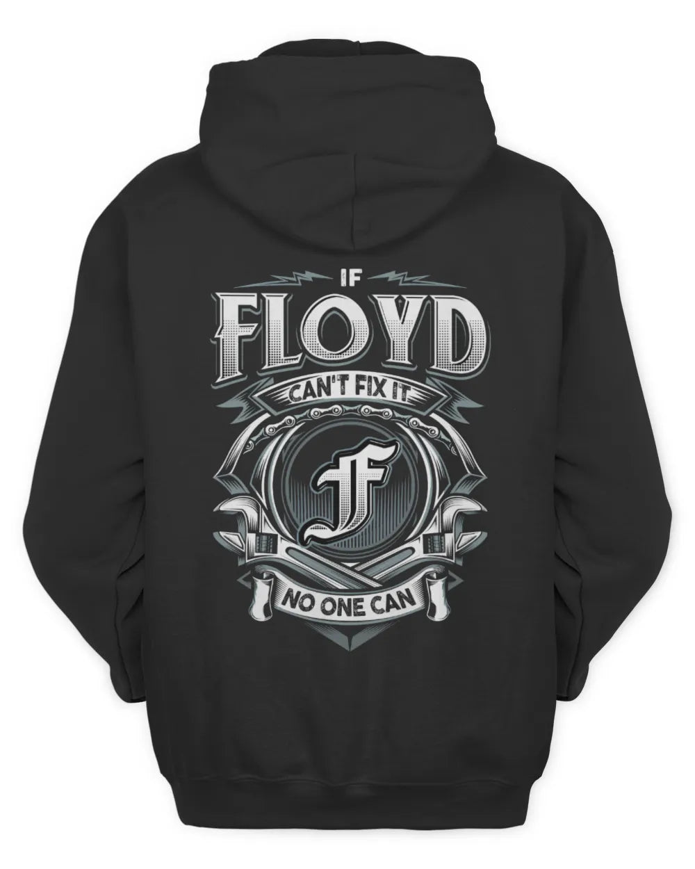 FLOYD AP81-K4-626 - Personalized Ahmed Quote Apparel “If Ahmed Can't Fix It, No One Can” - Unisex Hoodie - Black