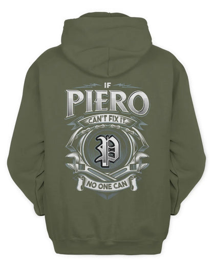 PIERO AP81-K4-626 - Personalized Ahmed Quote Apparel “If Ahmed Can't Fix It, No One Can” - Unisex Hoodie - Military Green