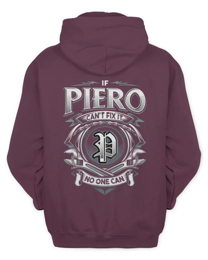 PIERO AP81-K4-626 - Personalized Ahmed Quote Apparel “If Ahmed Can't Fix It, No One Can” - Unisex Hoodie - Maroon