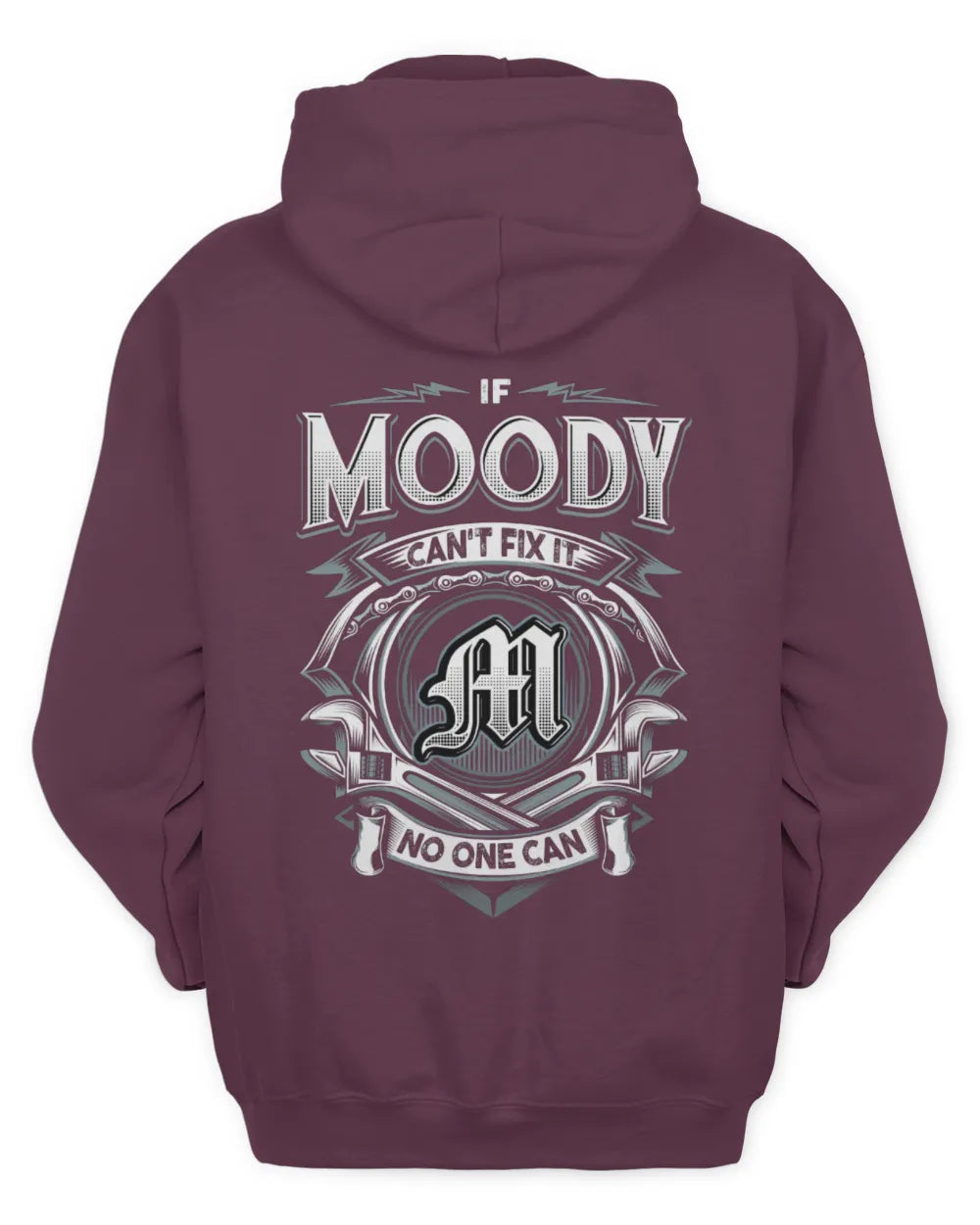 MOODY AP81-K4-626 - Personalized Ahmed Quote Apparel “If Ahmed Can't Fix It, No One Can” - Unisex Hoodie - Maroon