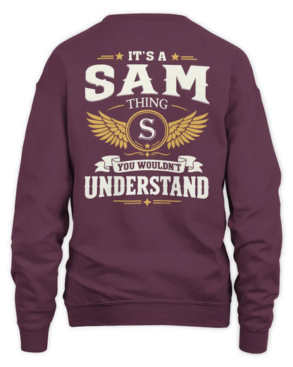 SAM KT06-M008 It’s a [NAME] Thing – You Wouldn’t Understand | Personalized Vintage T-Shirt - Unisex Sweatshirt - Maroon