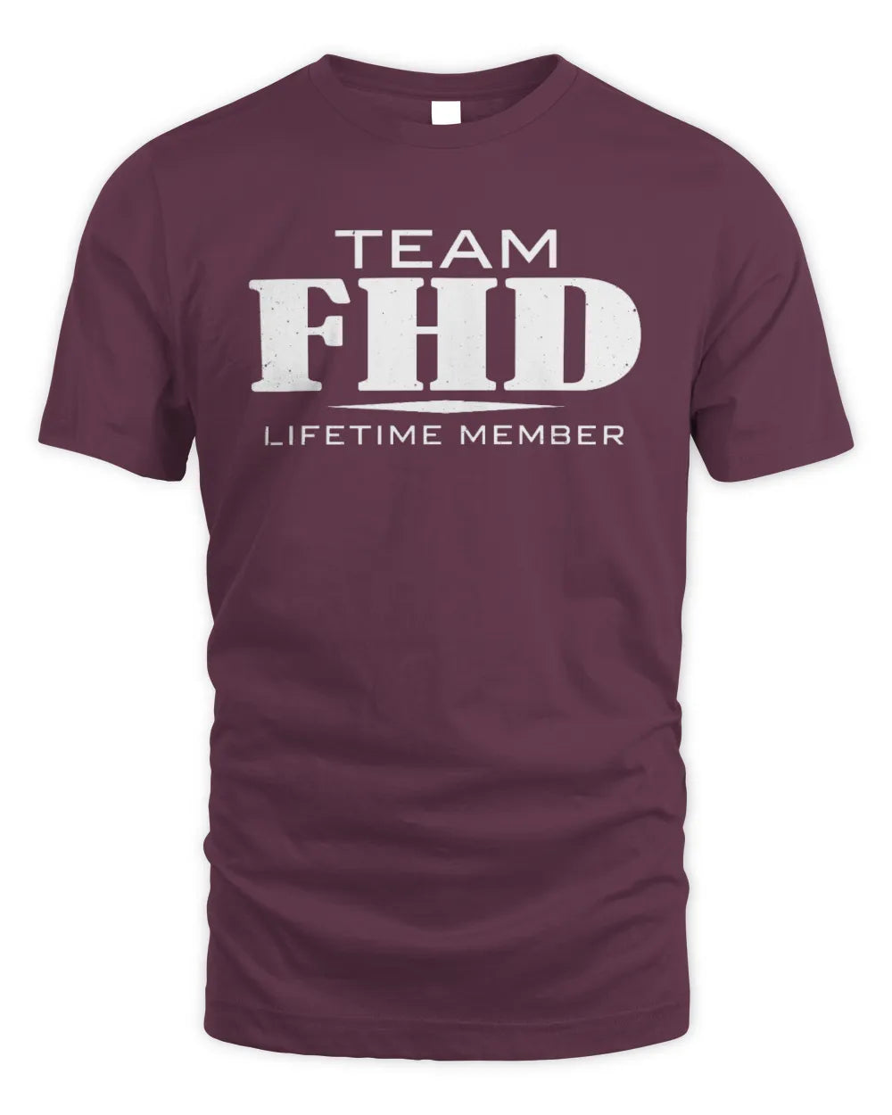 FHD BL62-K4-128 - Personalized “Team NAME Lifetime Member” - Unisex Standard T-Shirt - Maroon
