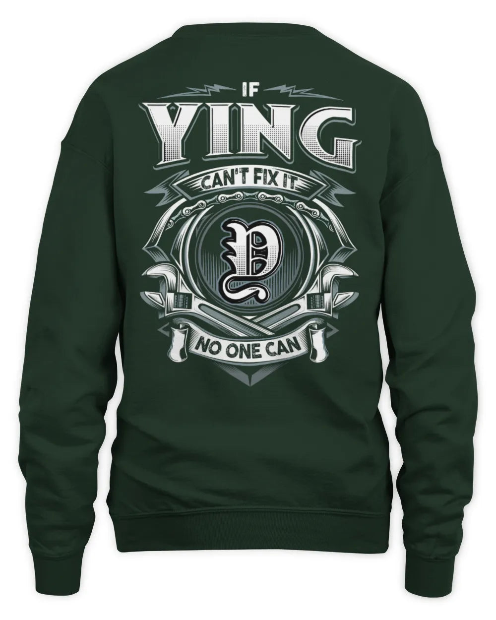YING AP81-K4-626 - Personalized Ahmed Quote Apparel “If Ahmed Can't Fix It, No One Can” - Unisex Sweatshirt - Forest Green