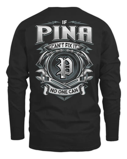 PINA AP81-K4-626 - Personalized Ahmed Quote Apparel “If Ahmed Can't Fix It, No One Can” - Men's Long Sleeved T-Shirt - Black
