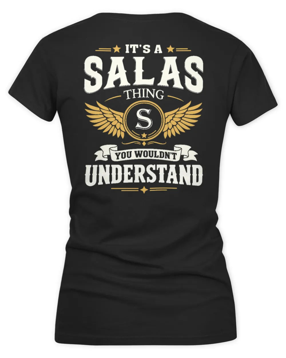 SALAS KT06-M008 It’s a [NAME] Thing – You Wouldn’t Understand | Personalized Vintage T-Shirt - Women's V-Neck T-Shirt - Black