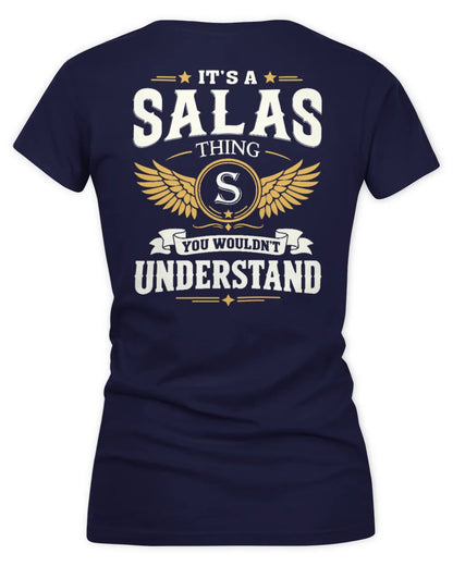 SALAS KT06-M008 It’s a [NAME] Thing – You Wouldn’t Understand | Personalized Vintage T-Shirt - Women's V-Neck T-Shirt - Navy