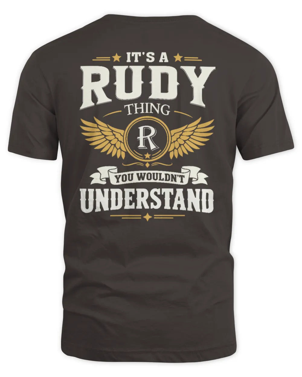 RUDY KT06-M008 It’s a [NAME] Thing – You Wouldn’t Understand | Personalized Vintage T-Shirt - Unisex Standard T-Shirt - Dark Chocolate