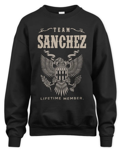 SANCHEZ TP06-K82 – Personalized Classic Style Apparel “Team NAME Lifetime Member” - Unisex Sweatshirt - Black