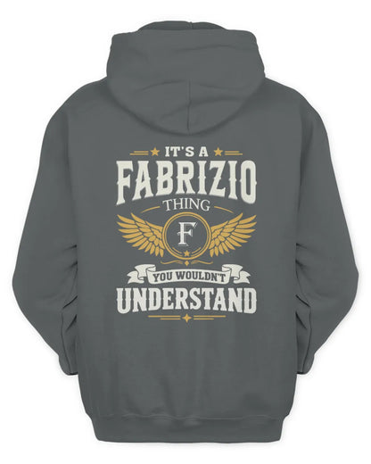 FABRIZIO KT06-M008 It’s a [NAME] Thing – You Wouldn’t Understand | Personalized Vintage T-Shirt - Unisex Hoodie - Charcoal
