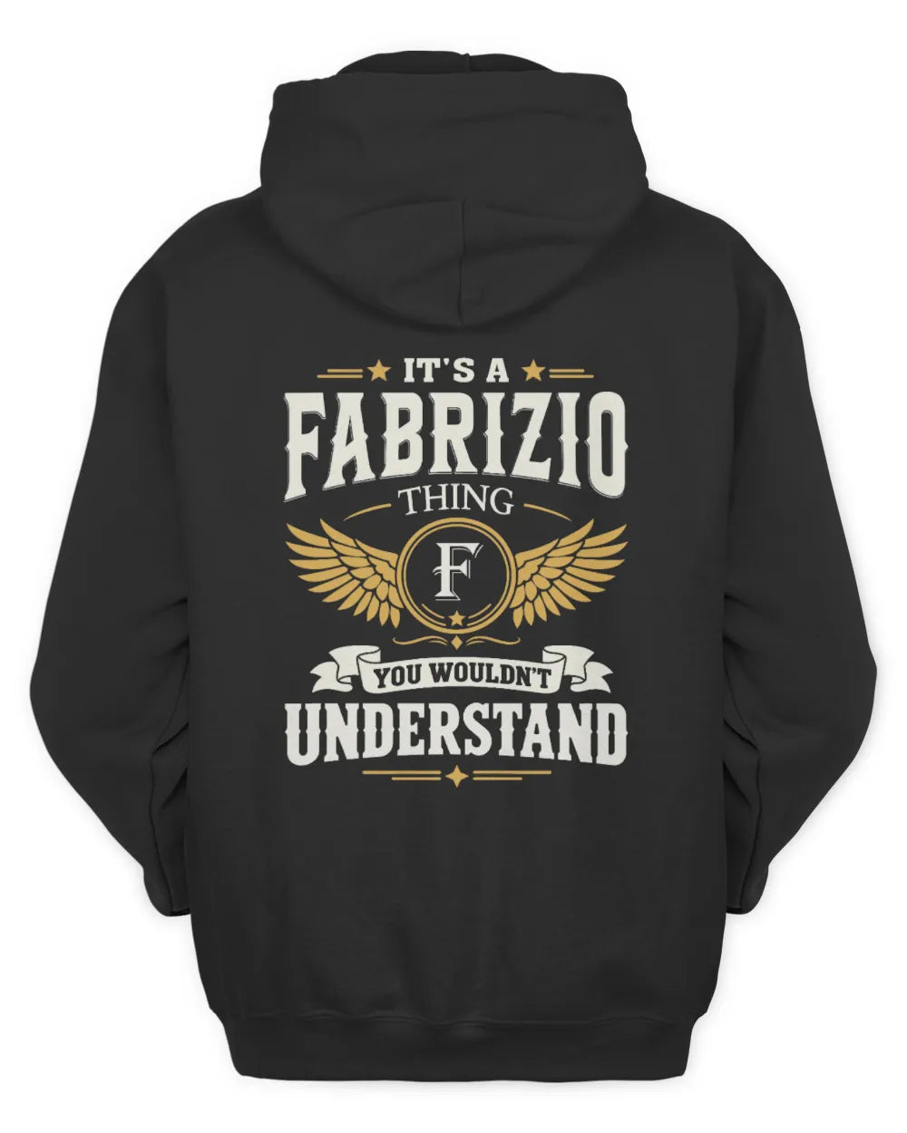 FABRIZIO KT06-M008 It’s a [NAME] Thing – You Wouldn’t Understand | Personalized Vintage T-Shirt - Unisex Hoodie - Black