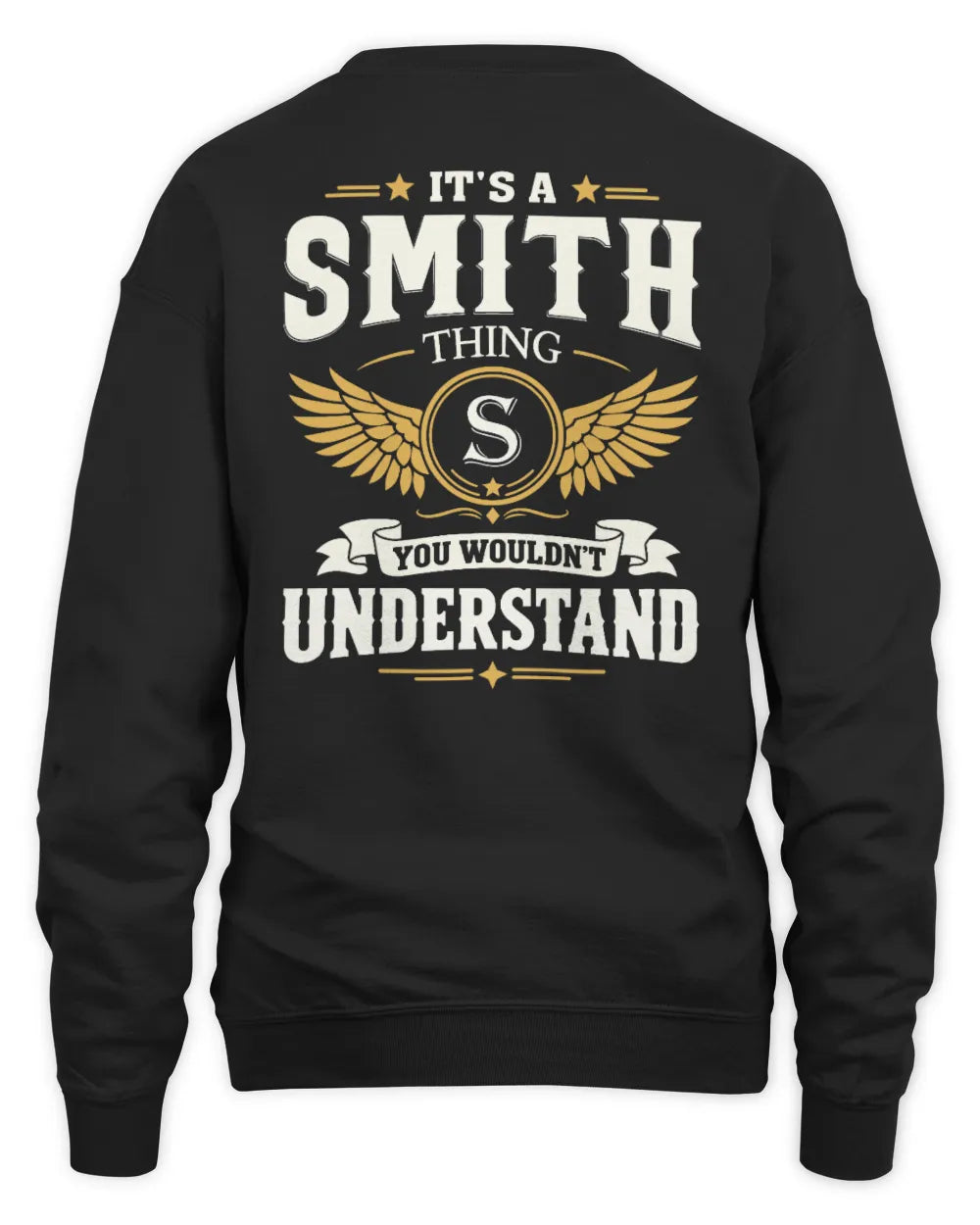 SMITH KT06-M008 It’s a [NAME] Thing – You Wouldn’t Understand | Personalized Vintage T-Shirt - Unisex Sweatshirt - Black