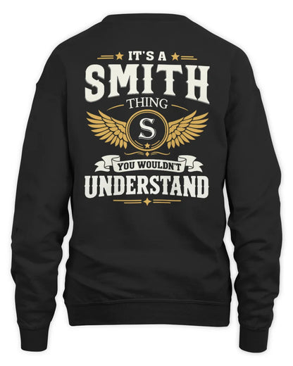 SMITH KT06-M008 It’s a [NAME] Thing – You Wouldn’t Understand | Personalized Vintage T-Shirt - Unisex Sweatshirt - Black