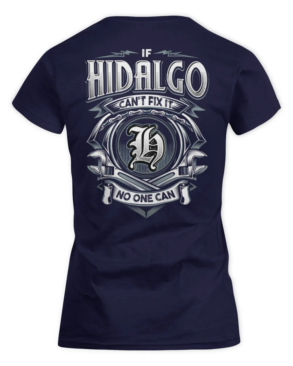 HIDALGO AP81-K4-626 - Personalized Ahmed Quote Apparel “If Ahmed Can't Fix It, No One Can” - Women's Standard T-Shirt - Navy