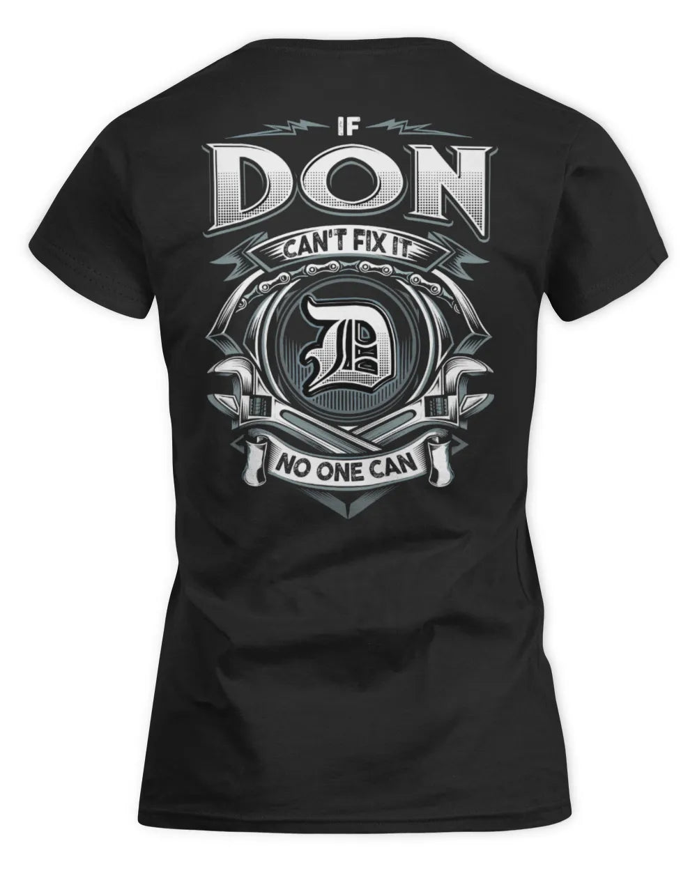 DON AP81-K4-626 - Personalized Ahmed Quote Apparel “If Ahmed Can't Fix It, No One Can” - Women's Standard T-Shirt - Black