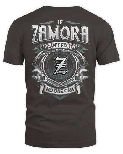 ZAMORA AP81-K4-626 - Personalized Ahmed Quote Apparel “If Ahmed Can't Fix It, No One Can” - Unisex Standard T-Shirt - Dark Chocolate