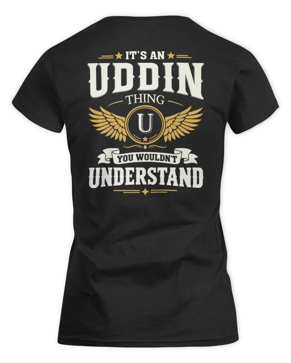 UDDIN KT06-M008 It’s a [NAME] Thing – You Wouldn’t Understand | Personalized Vintage T-Shirt - Women's Standard T-Shirt - Black