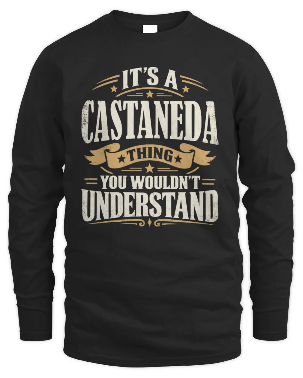 CASTANEDA P08 TH51 - Personalized “It’s a/an [NAME] Thing – You Wouldn’t Understand” Shirt - Men's Long Sleeved T-Shirt - Black