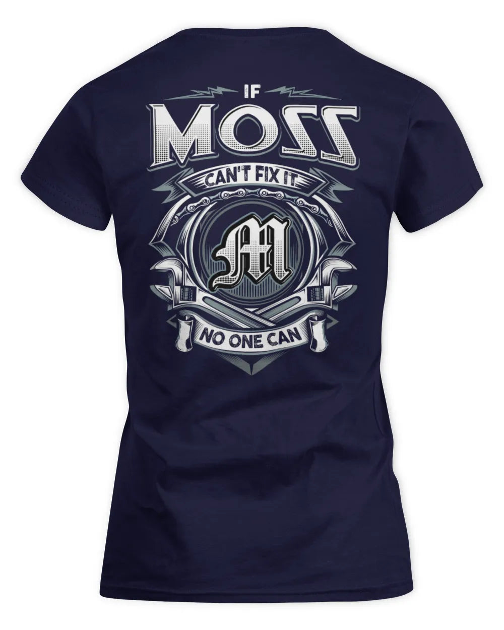 MOSS AP81-K4-626 - Personalized Ahmed Quote Apparel “If Ahmed Can't Fix It, No One Can” - Women's Standard T-Shirt - Navy
