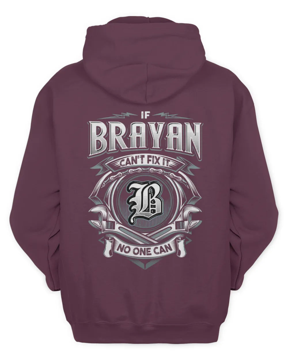 BRAYAN AP81-K4-626 - Personalized Ahmed Quote Apparel “If Ahmed Can't Fix It, No One Can” - Unisex Hoodie - Maroon