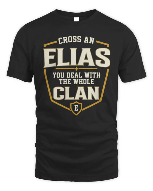 ELIAS NT1-K008 Cross A/An NAME, You Deal With the Whole Clan | Personalized Vintage T-Shirt