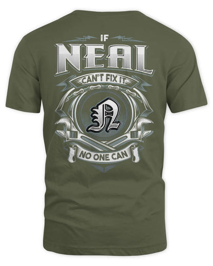 NEAL AP81-K4-626 - Personalized Ahmed Quote Apparel “If Ahmed Can't Fix It, No One Can” - Unisex Standard T-Shirt - Military Green