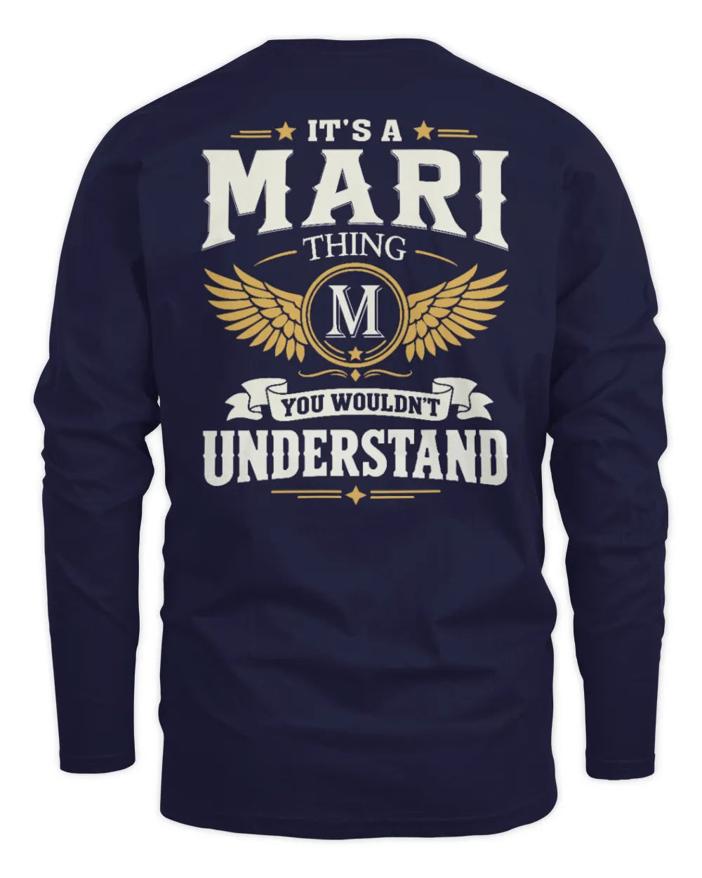MARI KT06-M008 It’s a [NAME] Thing – You Wouldn’t Understand | Personalized Vintage T-Shirt - Men's Long Sleeved T-Shirt - Navy