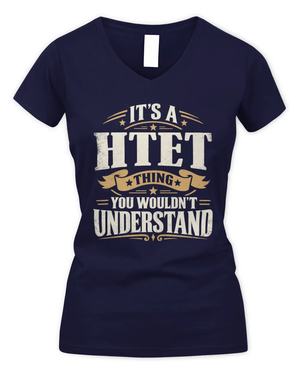 HTET P08 TH51 - Personalized “It’s a/an [NAME] Thing – You Wouldn’t Understand” Shirt - Women's V-Neck T-Shirt - Navy