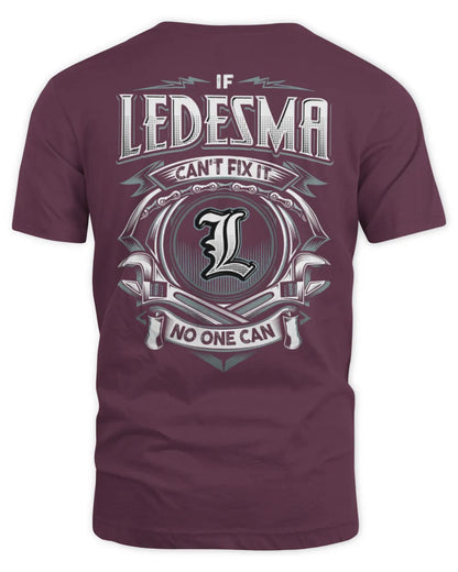 LEDESMA AP81-K4-626 - Personalized Ahmed Quote Apparel “If Ahmed Can't Fix It, No One Can” - Unisex Standard T-Shirt - Maroon