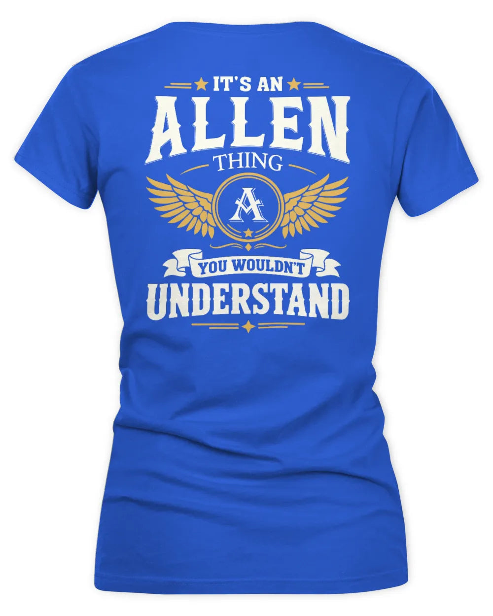ALLEN KT06-M008 It’s a [NAME] Thing – You Wouldn’t Understand | Personalized Vintage T-Shirt - Women's V-Neck T-Shirt - Royal