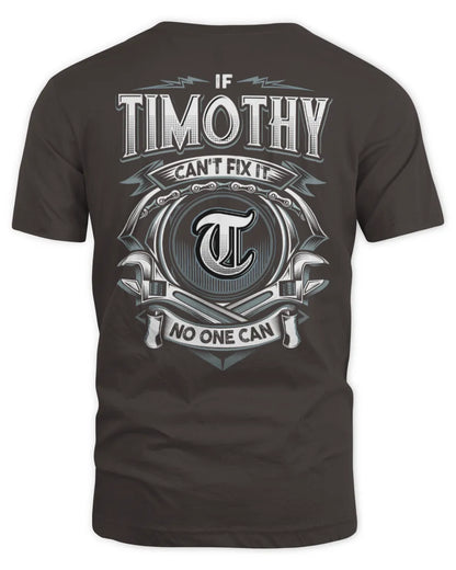 TIMOTHY AP81-K4-626 - Personalized Ahmed Quote Apparel “If Ahmed Can't Fix It, No One Can” - Unisex Standard T-Shirt - Dark Chocolate