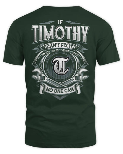 TIMOTHY AP81-K4-626 - Personalized Ahmed Quote Apparel “If Ahmed Can't Fix It, No One Can” - Unisex Standard T-Shirt - Forest Green