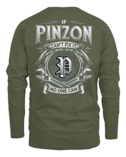 PINZON AP81-K4-626 - Personalized Ahmed Quote Apparel “If Ahmed Can't Fix It, No One Can” - Men's Long Sleeved T-Shirt - Military Green