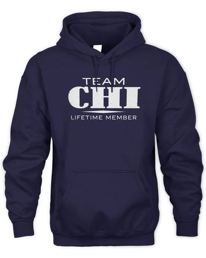 CHI BL62-K4-128 - Personalized “Team NAME Lifetime Member” - Unisex Hoodie - Navy