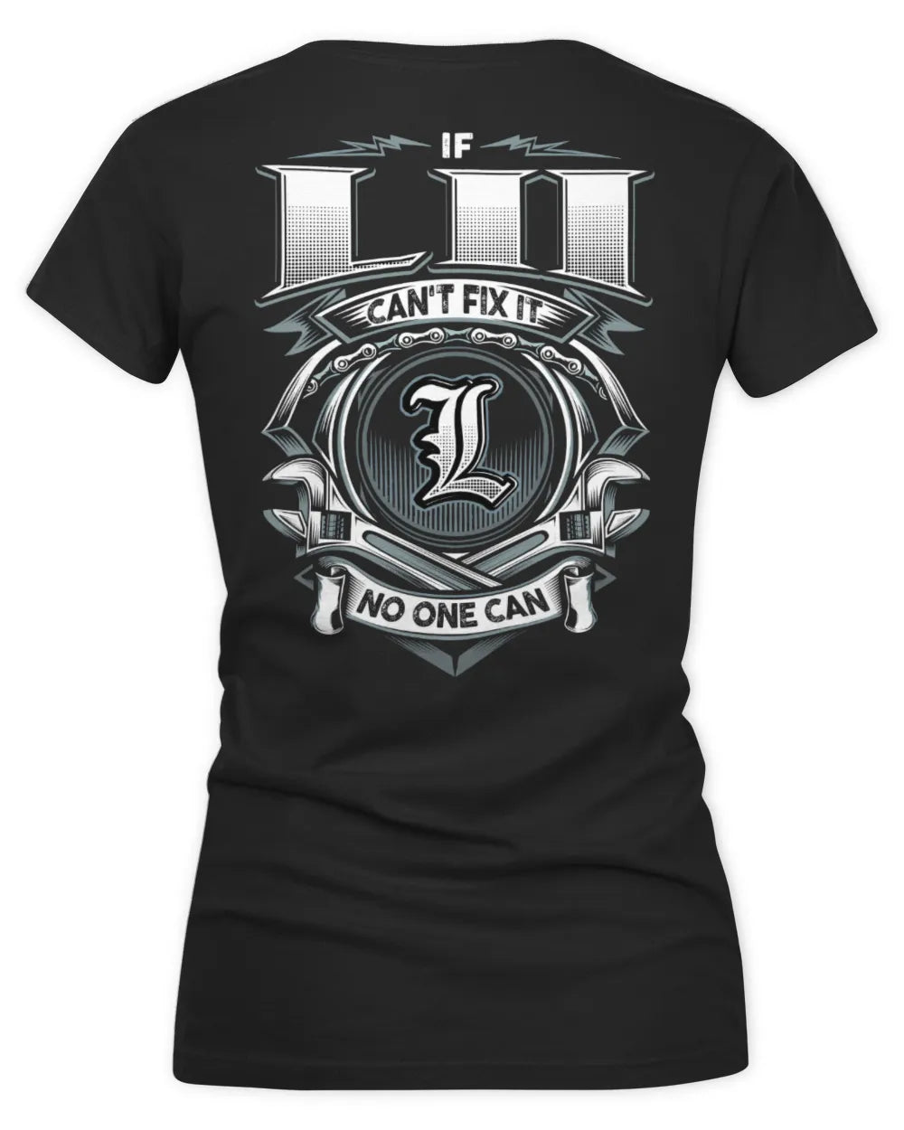 LII AP81-K4-626 - Personalized Ahmed Quote Apparel “If Ahmed Can't Fix It, No One Can” - Women's V-Neck T-Shirt - Black