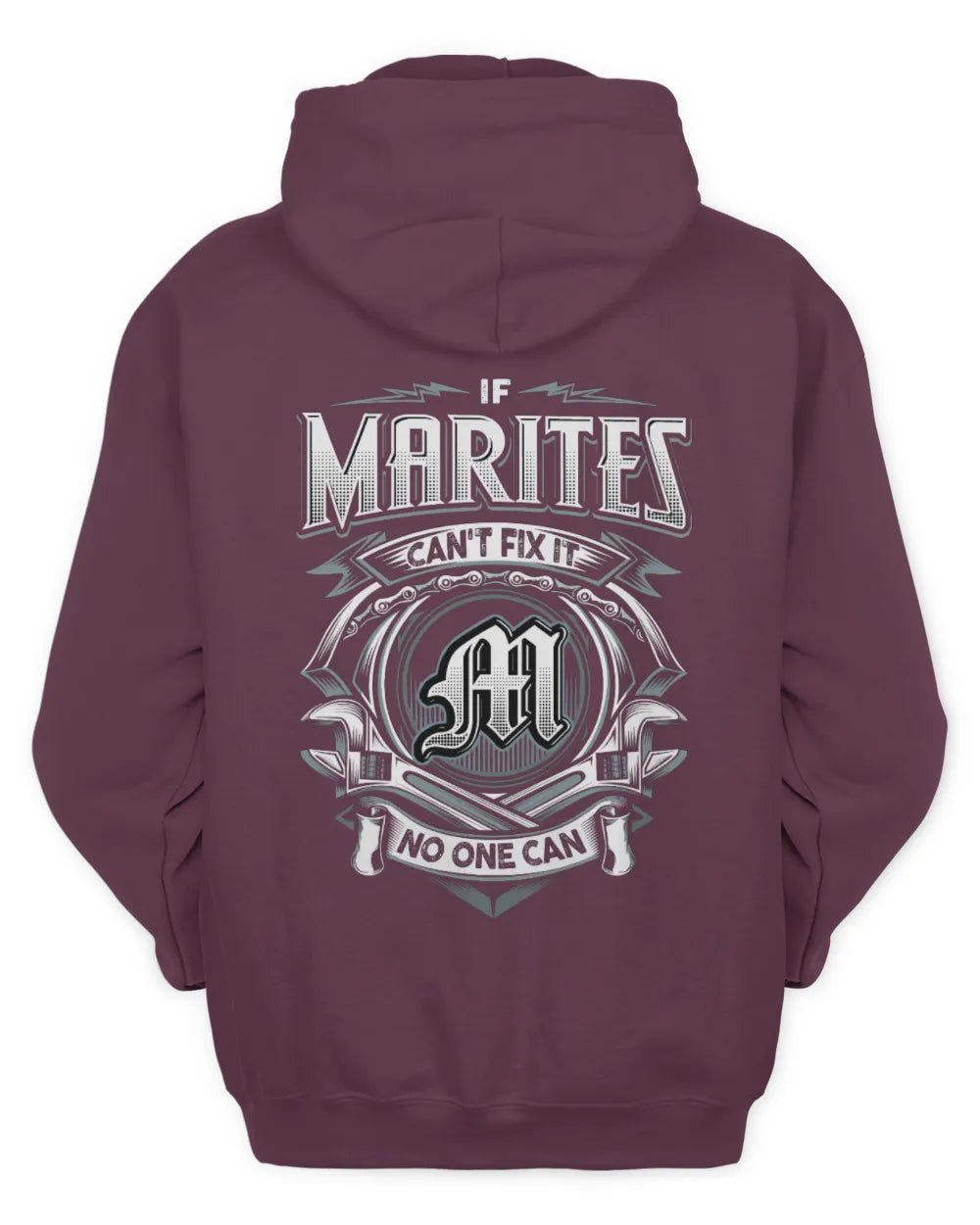 MARITES AP81-K4-626 - Personalized Ahmed Quote Apparel “If Ahmed Can't Fix It, No One Can” - Unisex Hoodie - Maroon