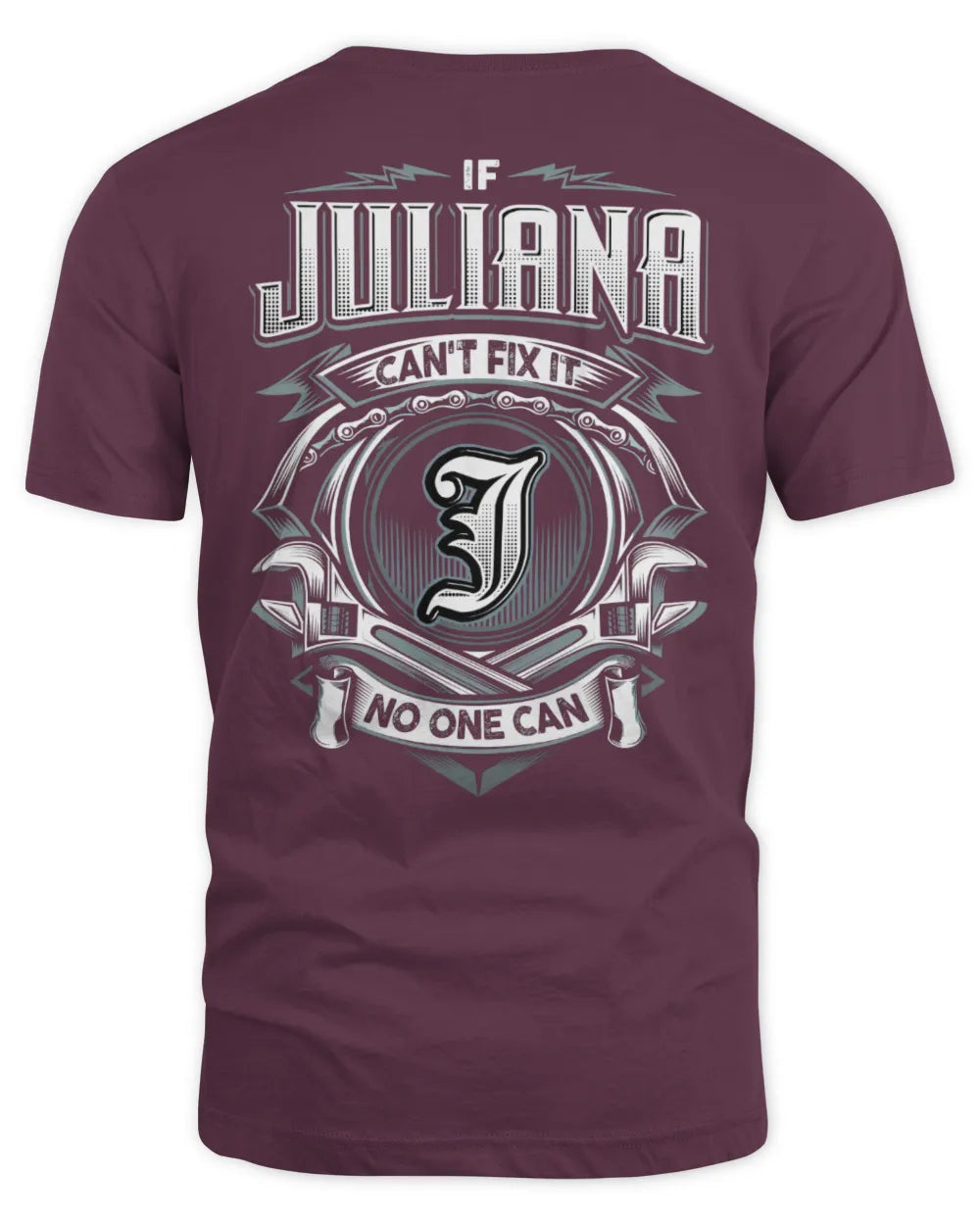 JULIANA AP81-K4-626 - Personalized Ahmed Quote Apparel “If Ahmed Can't Fix It, No One Can” - Unisex Standard T-Shirt - Maroon