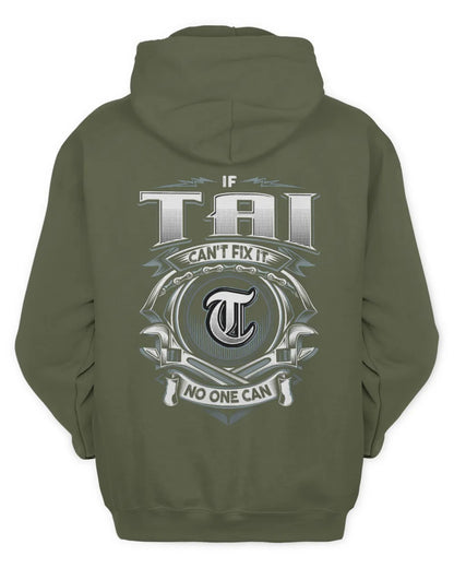 TAI AP81-K4-626 - Personalized Ahmed Quote Apparel “If Ahmed Can't Fix It, No One Can” - Unisex Hoodie - Military Green