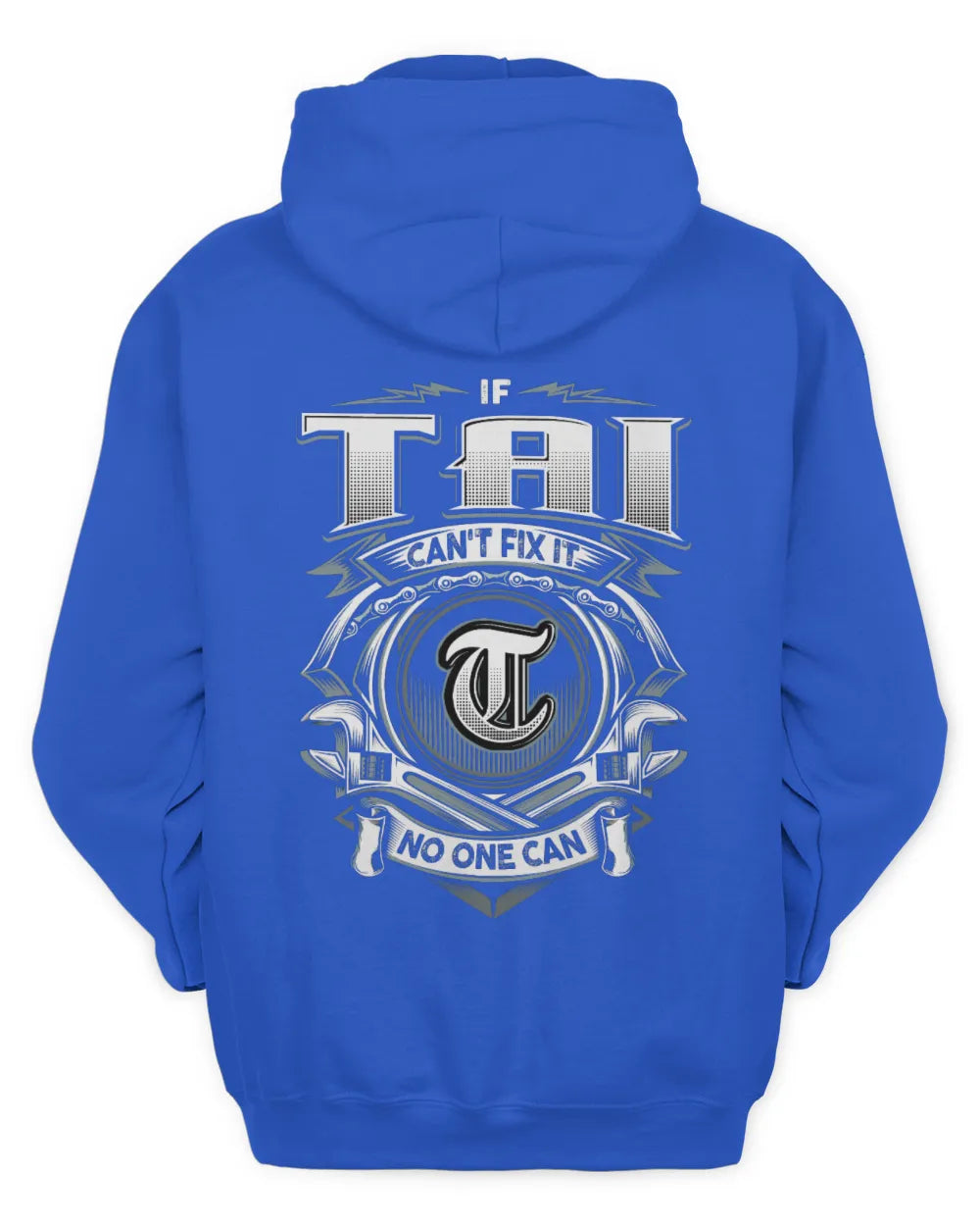 TAI AP81-K4-626 - Personalized Ahmed Quote Apparel “If Ahmed Can't Fix It, No One Can” - Unisex Hoodie - Royal