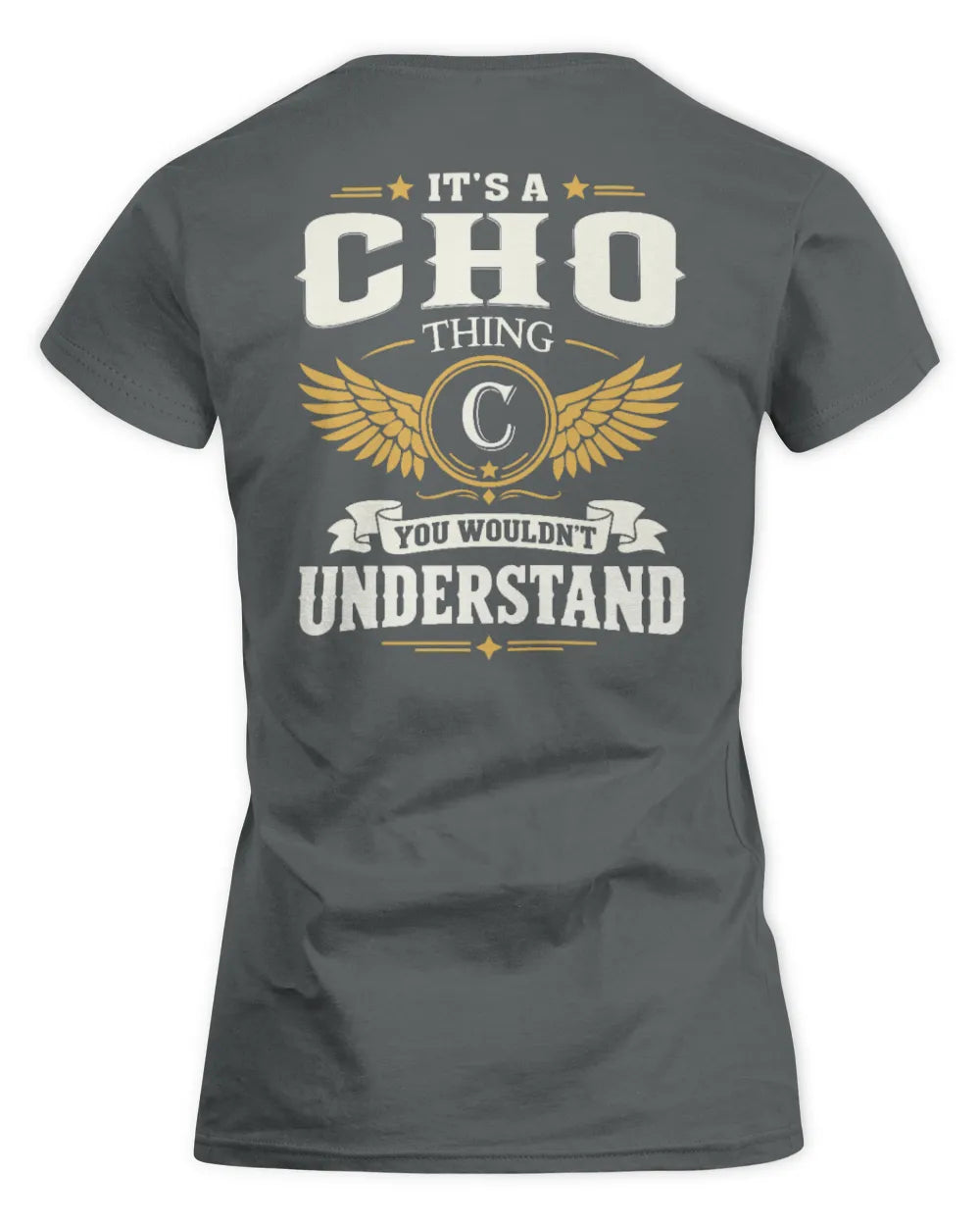 CHO KT06-M008 It’s a [NAME] Thing – You Wouldn’t Understand | Personalized Vintage T-Shirt - Women's Standard T-Shirt - Charcoal