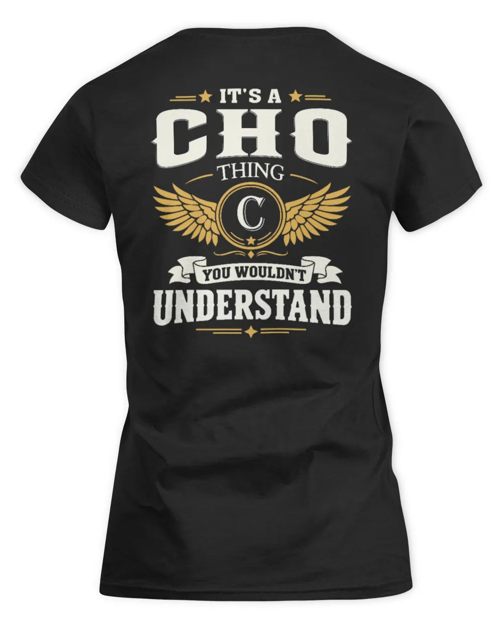 CHO KT06-M008 It’s a [NAME] Thing – You Wouldn’t Understand | Personalized Vintage T-Shirt - Women's Standard T-Shirt - Black