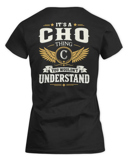 CHO KT06-M008 It’s a [NAME] Thing – You Wouldn’t Understand | Personalized Vintage T-Shirt - Women's Standard T-Shirt - Black