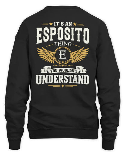 ESPOSITO KT06-M008 It’s a [NAME] Thing – You Wouldn’t Understand | Personalized Vintage T-Shirt - Unisex Sweatshirt - Black